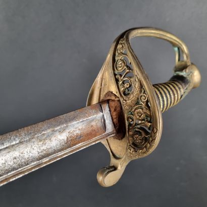 Sabre d'infanterie modèle 1855, garde en...