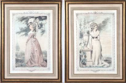 Paire de gravures anglaises, 