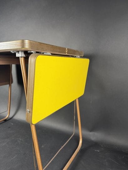 Table de pique-nique pliante en métal et...