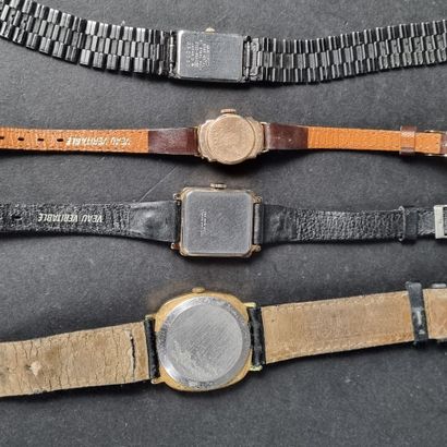 Lot comprenant : 1 montre de gousset en argent...