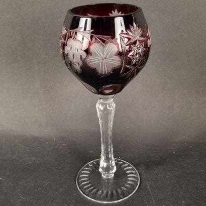 Cristal de Lorraine. Suite de 6 verres en...