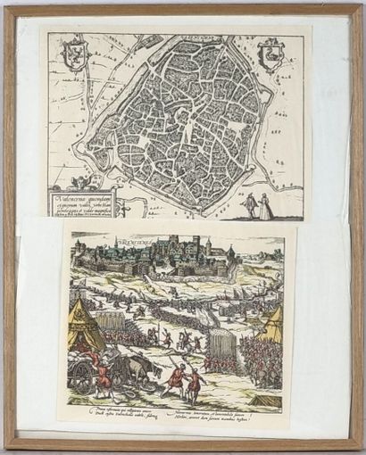Lot de 5 estampes sur le thème de la Ville...