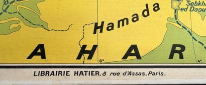 Lot de 4 cartes scolaires en couleurs : Maroc,...