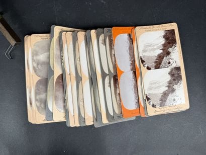 Lot comprenant : 1 lecteur de plaques stéréoscopiques...