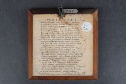Lot de 5 miniatures à la gouache représentant...