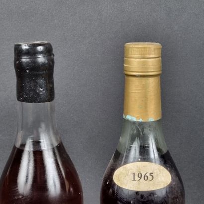 Lot comprenant : 1 b. ARMAGNAC Aurin millésime...