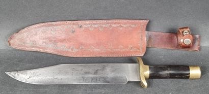 Couteau de chasse, lame Bowie, manche en...
