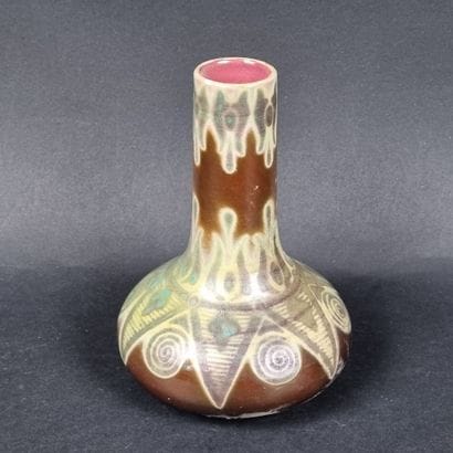 Émile BALON (1859-1929) - Blois. Vase à col...