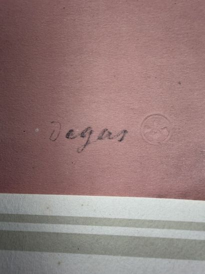 D'après Edgar DEGAS (1834-1917). Tirage en...