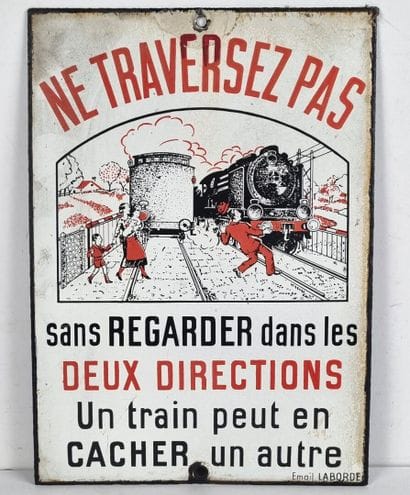 Plaque émaillée SNCF 