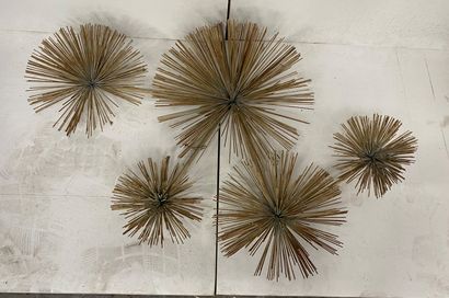 Curtis & Jere (XX th) Sculpture / wall lamp...