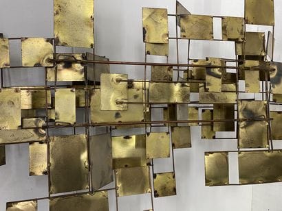 Curtis & Jere (XX th), Geometric wall composition....