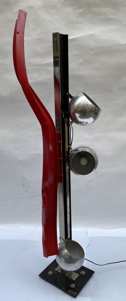 Alain VALTAT (born in 1943), Floor lamp sculpture,...