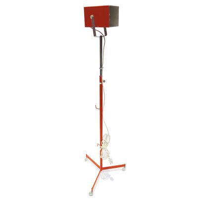 LAMPADAIRE in orange metal. Work of the 70s....