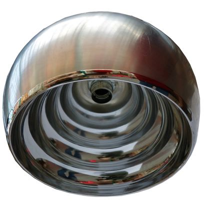 PAIR OF SUSPENSIONS with hemispherical diffuser...
