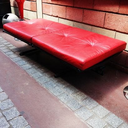 POLTRONA FRAU for Airbus. Red leather briefcase....