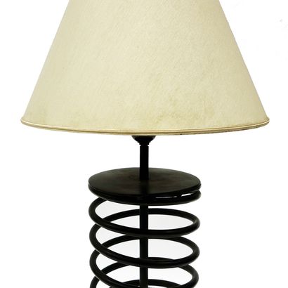 Pair of metal desk lamps.