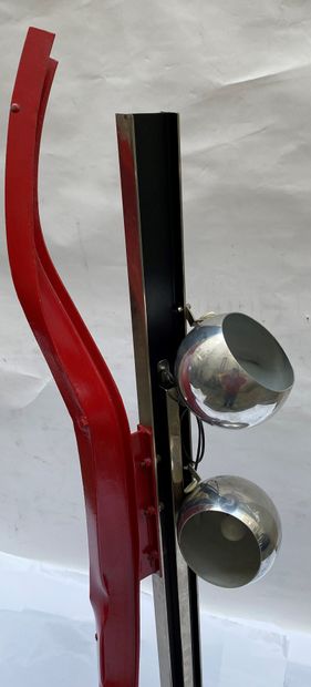 Alain VALTAT (born in 1943), Floor lamp sculpture,...