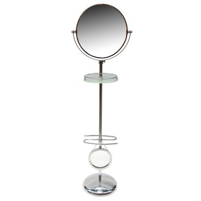 PSYCHED GUERIDON in chromed steel, with two...