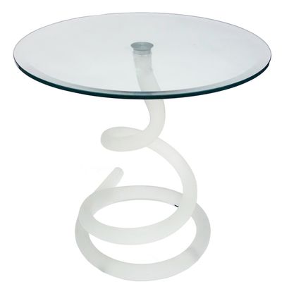 ROCHE BOBOIS, Ghibi pedestal table, circular...