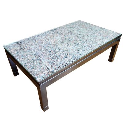 Franc HACHE, Low table in lacquered wood,...
