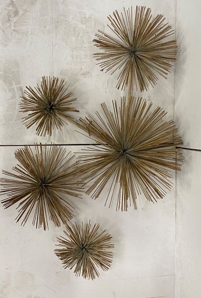 Curtis & Jere (XX th) Sculpture / wall lamp...