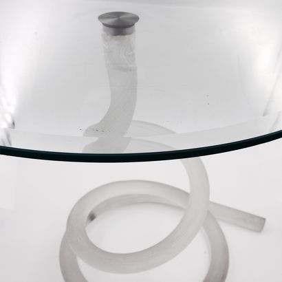 ROCHE BOBOIS, Ghibi pedestal table, circular...