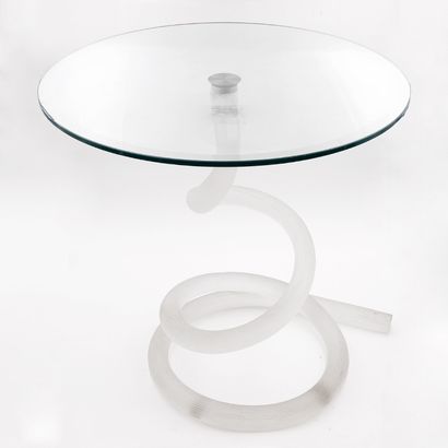 ROCHE BOBOIS, Ghibi pedestal table, circular...