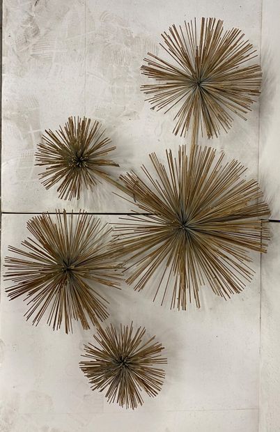 Curtis & Jere (XX th) Sculpture / wall lamp...