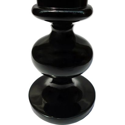 Important VASE in black plexiglass. From...