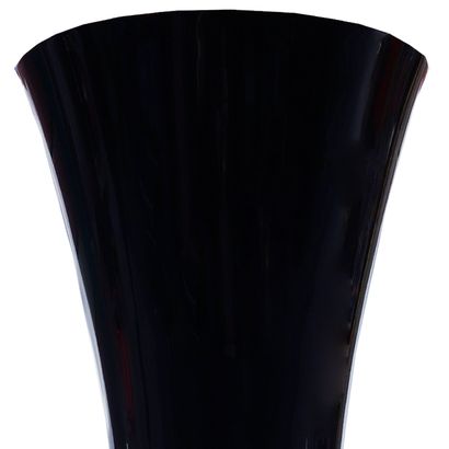 Important VASE in black plexiglass. From...