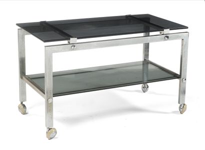 Table d'appoint sur roulettes, piètement...