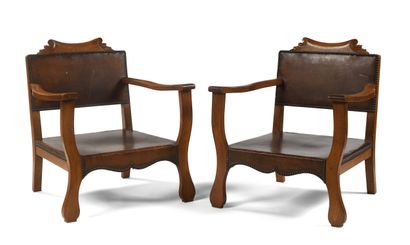 Otto SCHULTZ (1882-1970)
Paire de fauteuils...