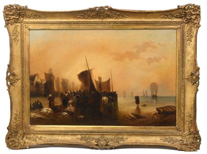 Jozef Jodocus MOERENHOUT (1801-1875)
Le marché...