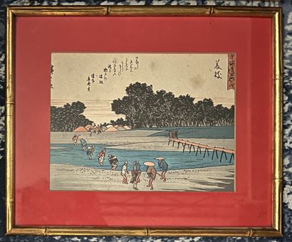 UTAGAWA HIROSHIGE (Japon, 1797-1858)
Deux...