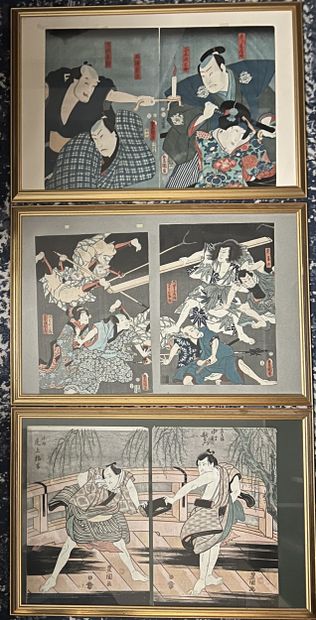 UTAGAWA TOYOKUNI II (Japon, 1777-1835) et...
