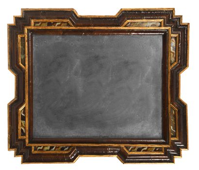 Miroir rectangulaire à double encadrement...