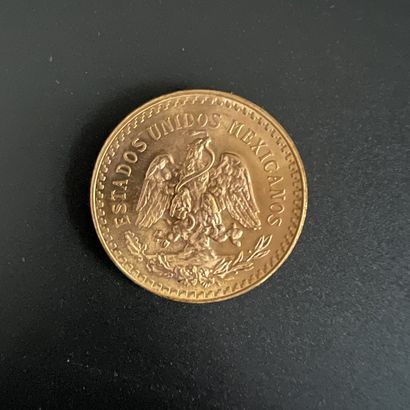 Une pièce de 50 pesos Mexique de 1947, en...