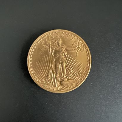 Une pièce de 20$ Saint-Gaudens Etats-Unis,...