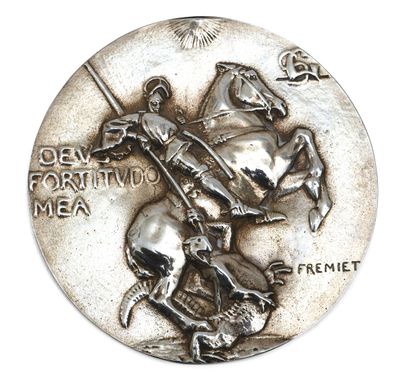 Emmanuel FRÉMIET (1824-1910)
Rare plaque...