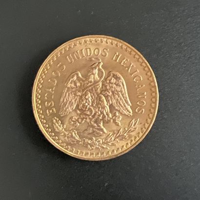 Une pièce de 50 pesos Mexique de 1947, en...