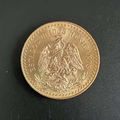 Une pièce de 50 pesos Mexique de 1947, en...