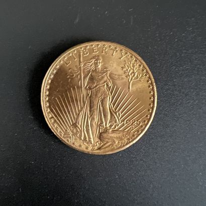 Une pièce de 20$ Saint-Gaudens Etats-Unis,...