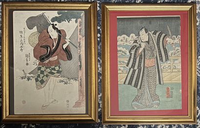 UTAGAWA KUNISADA (Toyokuni III) (Japon, 1786-1865)
Six...