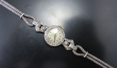 INVICTA
Montre-bracelet de dame en or gris...