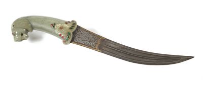 Khanjar de style Moghol, poignée en jade...