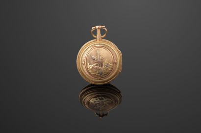 DUTERTRE Paris
Montre de poche en trois ors...