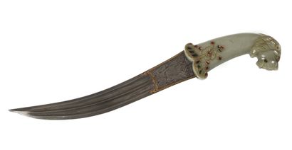 Khanjar de style Moghol, poignée en jade...