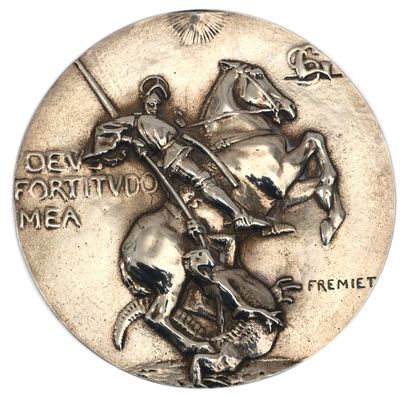 Emmanuel FRÉMIET (1824-1910)
Rare plaque...