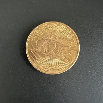 Une pièce de 20$ Saint-Gaudens Etats-Unis,...